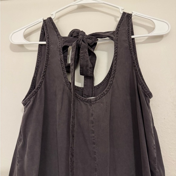 Cloth and Stone Anthropologie Distressed Black Wash Shift Dress - Picture 4 of 6